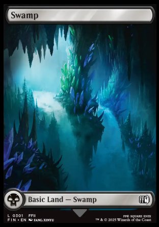 (301) Magic The Gathering Magic: The Gathering - FINAL FANTASY Single: Swamp (V.2) Holo Land