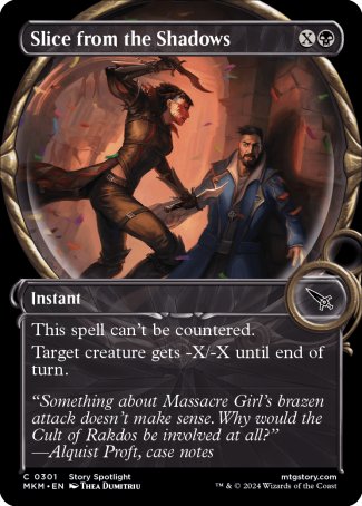(301) Magic The Gathering Murders at Karlov Manor: Extras Single: Slice from the Shadows Common