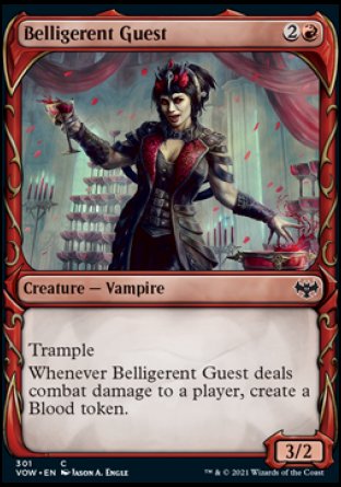 (301) Magic The Gathering Innistrad: Crimson Vow: Extras Single: Belligerent Guest Common