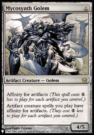 (137) Magic The Gathering The List Single: Mycosynth Golem Rare