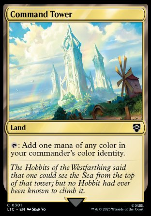 (301) Magic The Gathering Commander: The Lord of the Rings: Tales of Middle-earth Single: Command Tower Holo Common