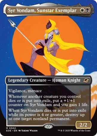 (302) Magic The Gathering Edge of Eternities: Extras Single: Syr Vondam, Sunstar Exemplar Holo Rare