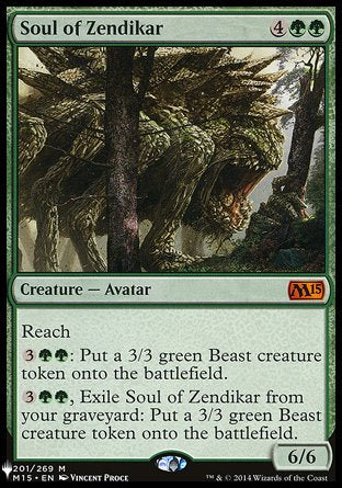 (201) Magic The Gathering The List Single: Soul of Zendikar Mythic