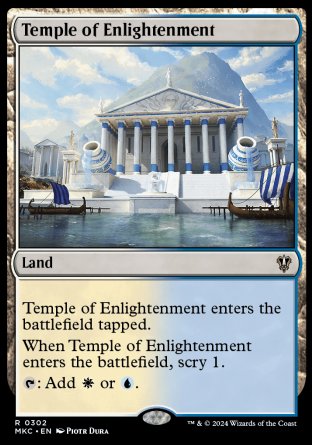 (302) Magic The Gathering Commander: Murders at Karlov Manor Single: Temple of Enlightenment Rare