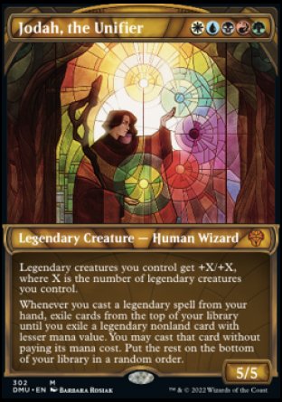 (302) Magic The Gathering Dominaria United: Extras Single: Jodah, the Unifier (V.1) Holo Mythic