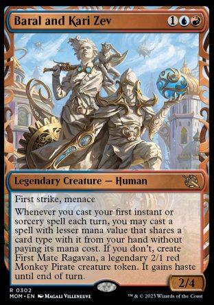 (302) Magic The Gathering March of the Machine: Extras Single: Baral and Kari Zev Holo Rare