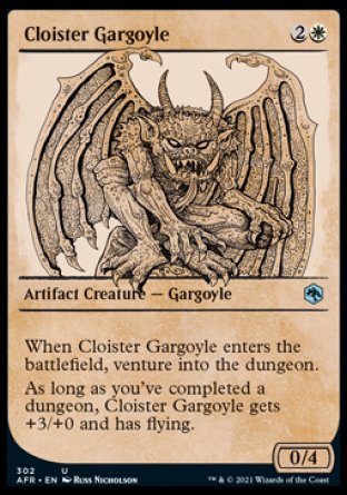 (302) Magic The Gathering Adventures in the Forgotten Realms: Extras Single: Cloister Gargoyle Holo Uncommon