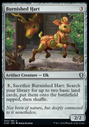 (303) Magic The Gathering Commander Legends: Battle for Baldur's Gate Single: Burnished Hart Holo Uncommon