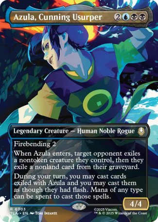 (303) Magic The Gathering Magic: The Gathering | Avatar: The Last Airbender: Extras Single: Azula, Cunning Usurper Rare