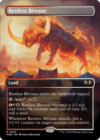 (303) Magic The Gathering Wilds of Eldraine: Extras Single: Restless Bivouac Rare