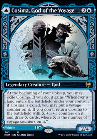 (303) Magic The Gathering Kaldheim: Extras Single: Cosima, God of the Voyage // The Omenkeel Holo Rare