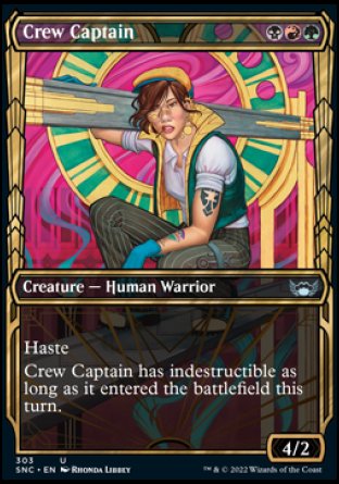 (303) Magic The Gathering Streets of New Capenna: Extras Single: Crew Captain (V.1) Holo Uncommon