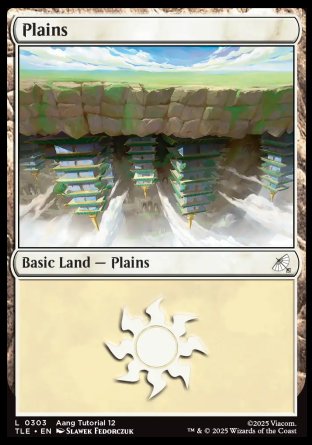 (303) Magic The Gathering Magic: The Gathering | Avatar: The Last Airbender: Eternal Single: Plains (V.7) Land