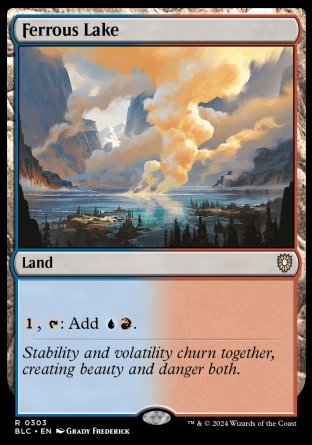 (303) Magic The Gathering Commander: Bloomburrow Single: Ferrous Lake Rare