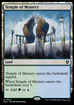 (303) Magic The Gathering Commander: Murders at Karlov Manor Single: Temple of Mystery Rare
