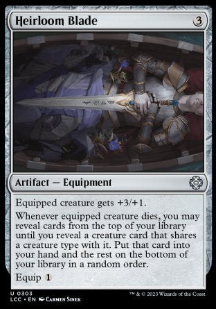 (303) Magic The Gathering Commander: The Lost Caverns of Ixalan Single: Heirloom Blade Uncommon