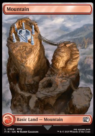 (304) Magic The Gathering Magic: The Gathering - FINAL FANTASY Single: Mountain (V.2) Land