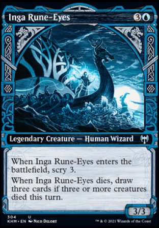 (304) Magic The Gathering Kaldheim: Extras Single: Inga Rune-Eyes Holo Uncommon