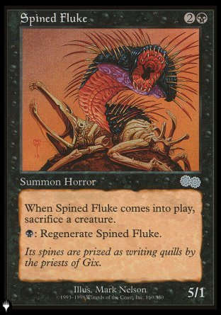 (160) Magic The Gathering The List Single: Spined Fluke Uncommon
