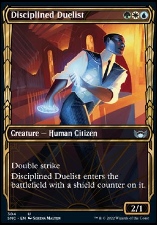 (304) Magic The Gathering Streets of New Capenna: Extras Single: Disciplined Duelist (V.1) Holo Uncommon