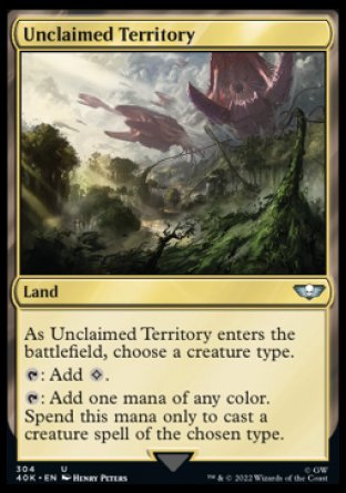 (304) Magic The Gathering Universes Beyond: Warhammer 40000 Single: Unclaimed Territory Uncommon