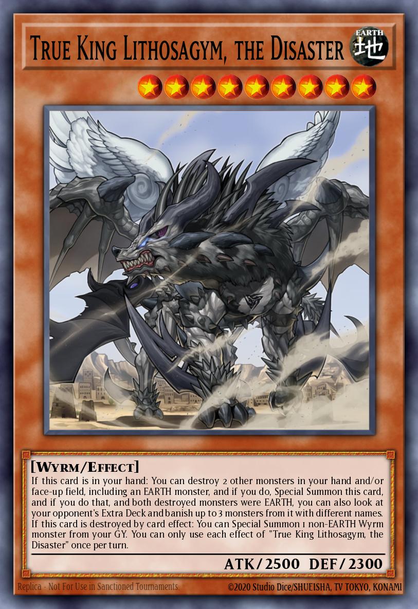 (047) YuGiOh TCG WISU: Wild Survivors Single: True King Lithosagym, the Disaster Rare