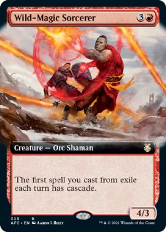 (305) Magic The Gathering Commander: Adventures in the Forgotten Realms: Extras Single: Wild-Magic Sorcerer Rare