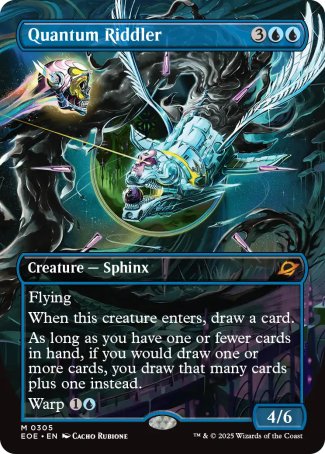 (305) Magic The Gathering Edge of Eternities: Extras Single: Quantum Riddler Holo Mythic
