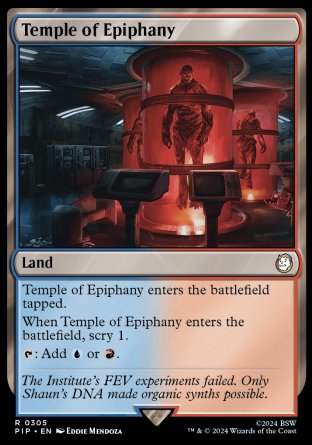 (305) Magic The Gathering Universes Beyond: Fallout Single: Temple of Epiphany Rare