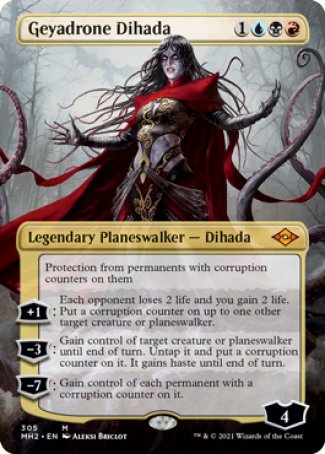 (305) Magic The Gathering Modern Horizons 2: Extras Single: Geyadrone Dihada (V.1) Holo Mythic