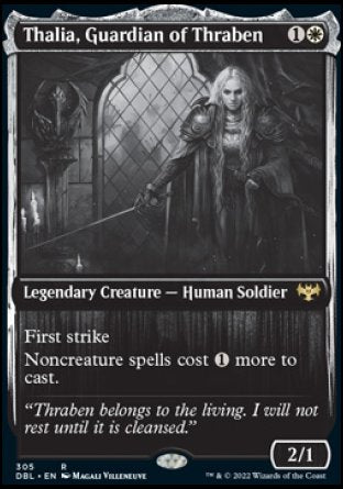 (305) Magic The Gathering Innistrad: Double Feature Single: Thalia, Guardian of Thraben Holo Rare