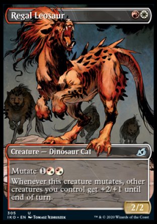 (305) Magic The Gathering Ikoria: Lair of Behemoths: Extras Single: Regal Leosaur Holo Uncommon
