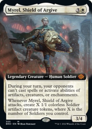 (305) Magic The Gathering The Brothers' War: Extras Single: Myrel, Shield of Argive Holo Mythic