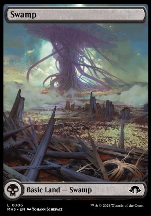 (306) Magic The Gathering Modern Horizons 3 Single: Swamp (V.1) Land