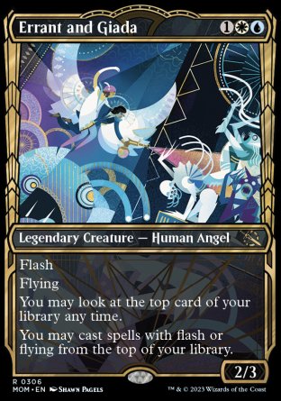 (306) Magic The Gathering March of the Machine: Extras Single: Errant and Giada Holo Rare