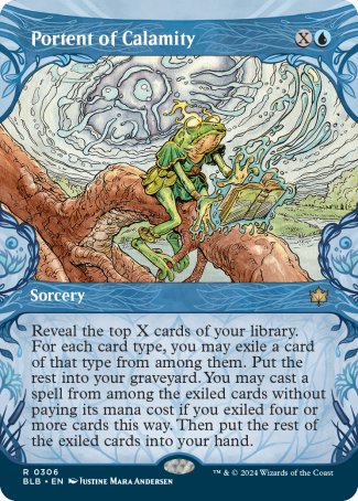 (306) Magic The Gathering Bloomburrow: Extras Single: Portent of Calamity Holo Rare