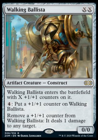 (306/332) Magic The Gathering Double Masters Single: Walking Ballista Holo Rare