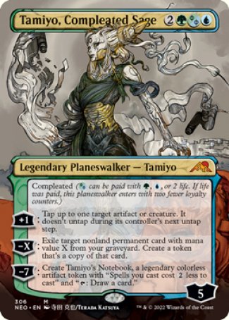 (306) Magic The Gathering Kamigawa: Neon Dynasty: Extras Single: Tamiyo, Compleated Sage (V.1) Mythic