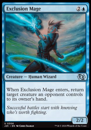 (306) Magic The Gathering Foundations Jumpstart Single: Exclusion Mage Uncommon