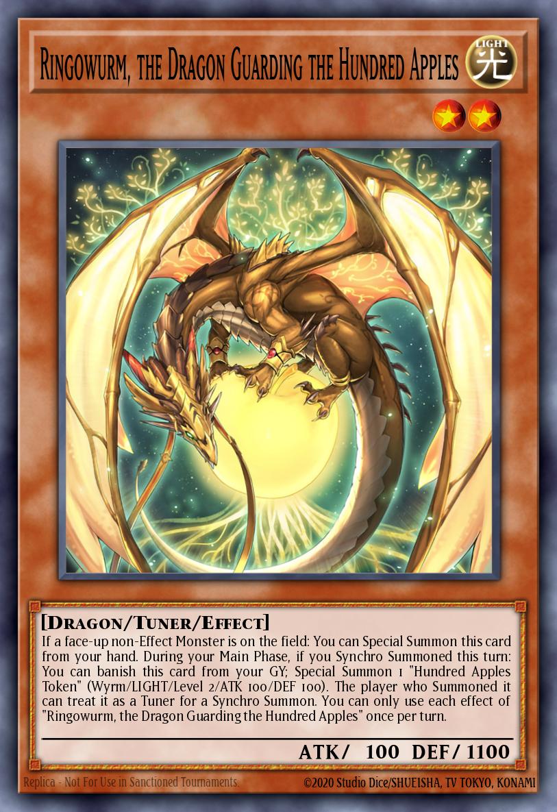(080) YuGiOh TCG MP24: 25th Anniversary Tin: Dueling Mirrors Single: Ringowurm, the Dragon Guarding the Hundred Apples Secret Rare