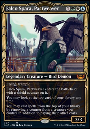 (307) Magic The Gathering Streets of New Capenna: Extras Single: Falco Spara, Pactweaver (V.1) Mythic