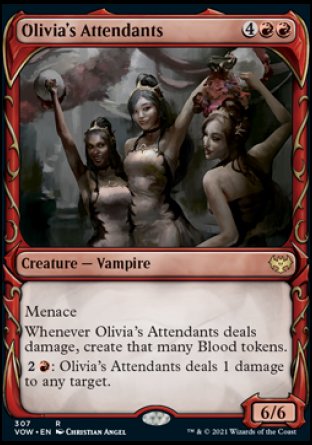 (307) Magic The Gathering Innistrad: Crimson Vow: Extras Single: Olivia's Attendants Rare