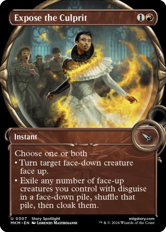 (307) Magic The Gathering Murders at Karlov Manor: Extras Single: Expose the Culprit Uncommon