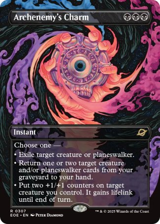 (307) Magic The Gathering Edge of Eternities: Extras Single: Archenemy's Charm Holo Rare