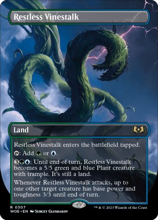 (307) Magic The Gathering Wilds of Eldraine: Extras Single: Restless Vinestalk Rare
