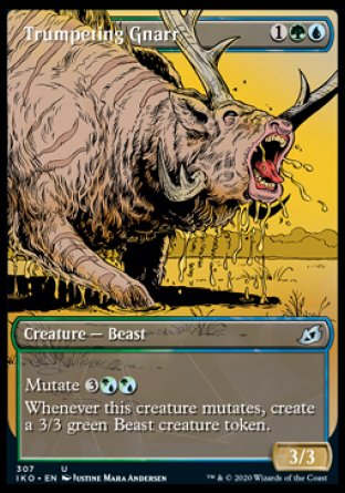 (307) Magic The Gathering Ikoria: Lair of Behemoths: Extras Single: Trumpeting Gnarr Uncommon