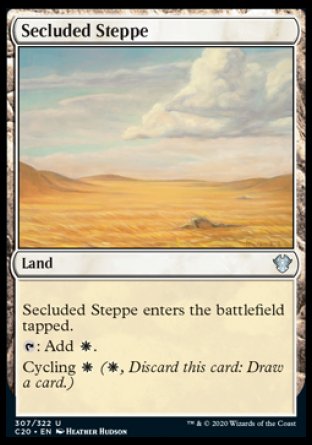 (307/322) Magic The Gathering Commander: Ikoria Single: Secluded Steppe Uncommon
