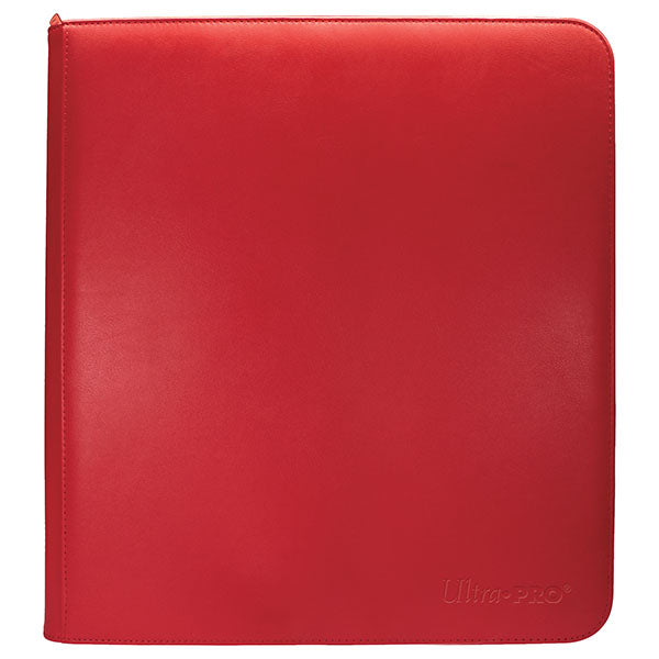 Vivid 12-Pocket Zippered PRO-Binder - Red