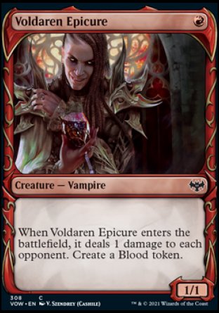 (308) Magic The Gathering Innistrad: Crimson Vow: Extras Single: Voldaren Epicure Holo Common