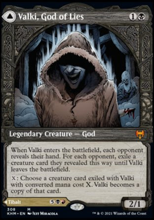 (308) Magic The Gathering Kaldheim: Extras Single: Valki, God of Lies // Tibalt, Cosmic Impostor (V.2) Holo Mythic